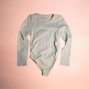 Long Sleeve Beige Bodysuit